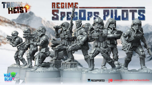 6x Imp SpecOps Pilots Star Wars RPG Legion Shatterpoint compatible - War Bear