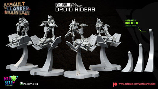 4 Mountain Droid Speeders Star Wars RPG Legion Shatterpoint compatible War Bear