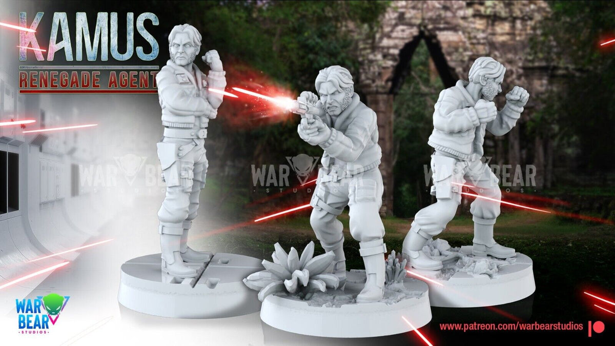 3 Kamus Renegade Agent Star Wars RPG Legion Shatterpoint compatible War Bear