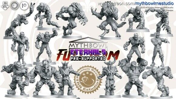 Undead / Necromantic Fantasy Football Team - RN Estudio Mythbowl Eternals