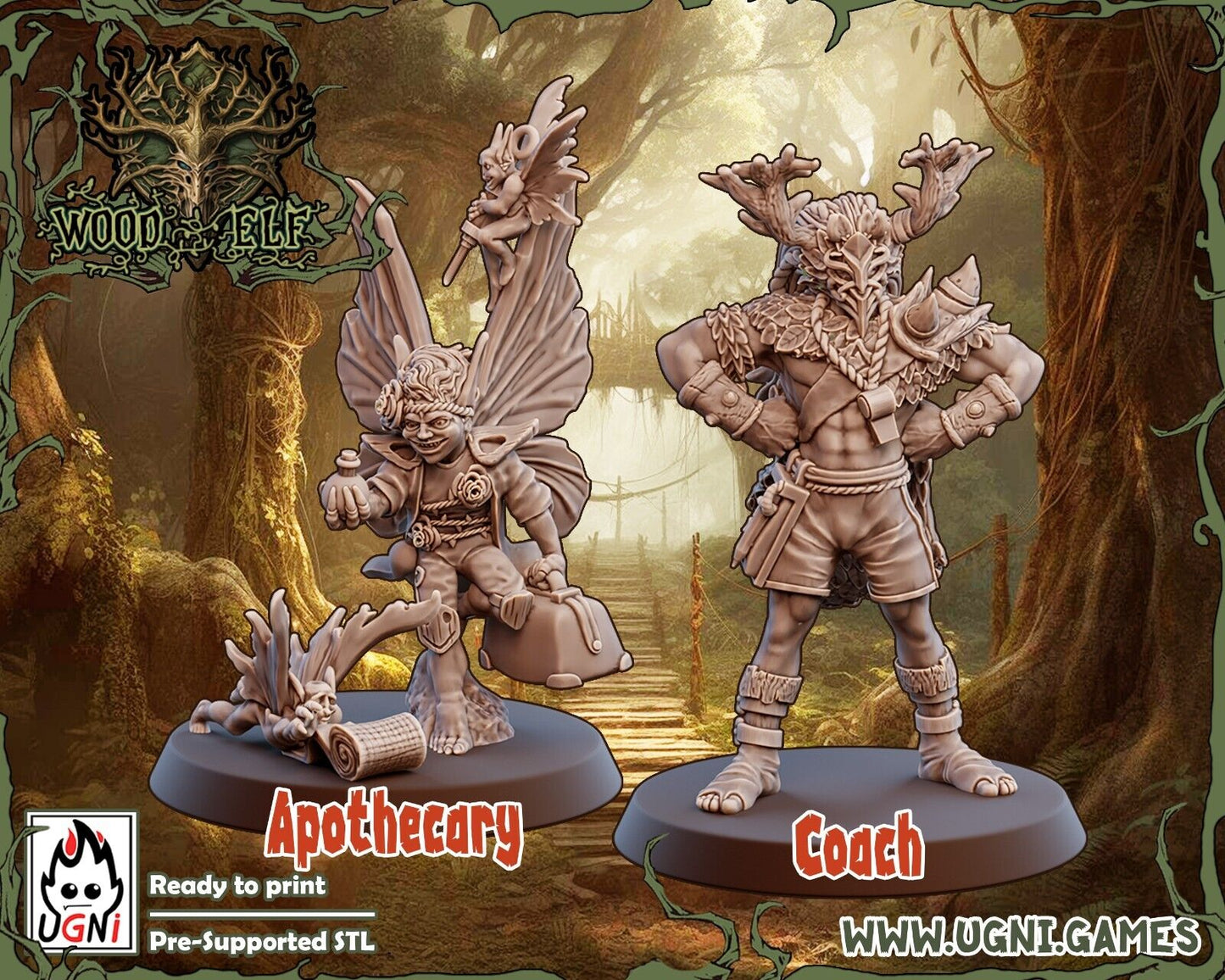 Woodelf Fantasy Football Team - Tree Dryads