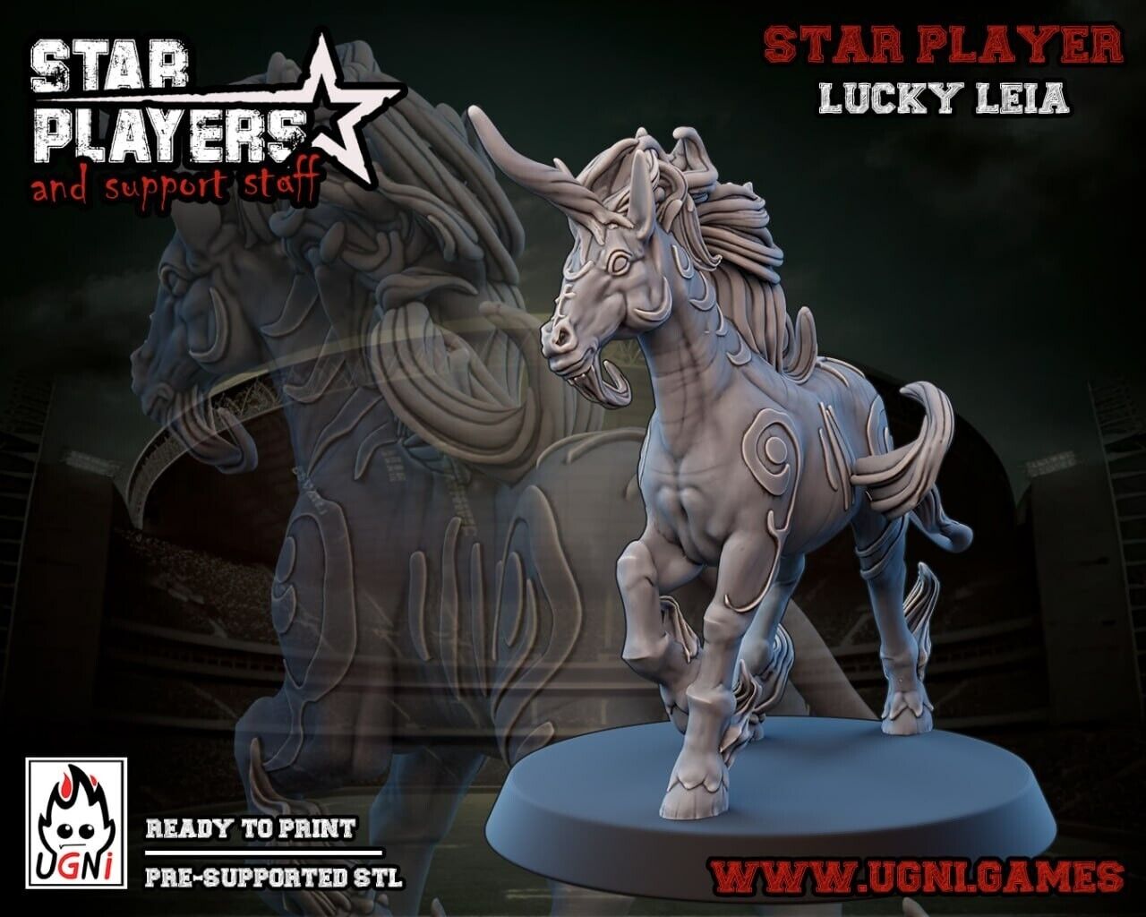 Lucky Leia Fantasy Football star player UGNI