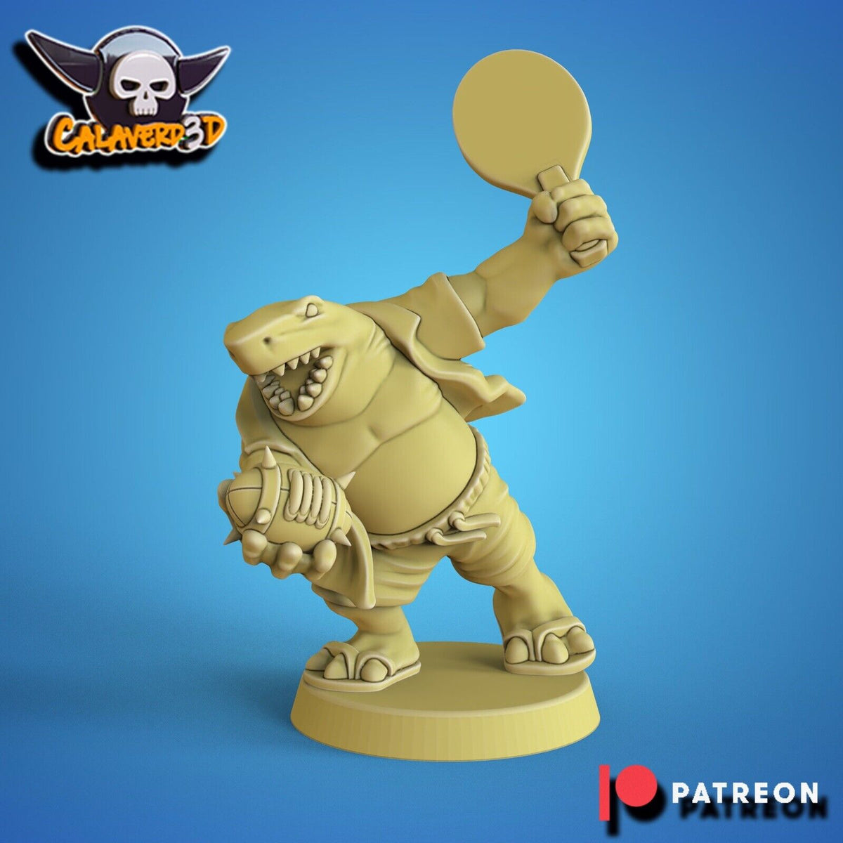 Lizardmen / black Orc Fantasy Football Team Summer Sharks Calaverd