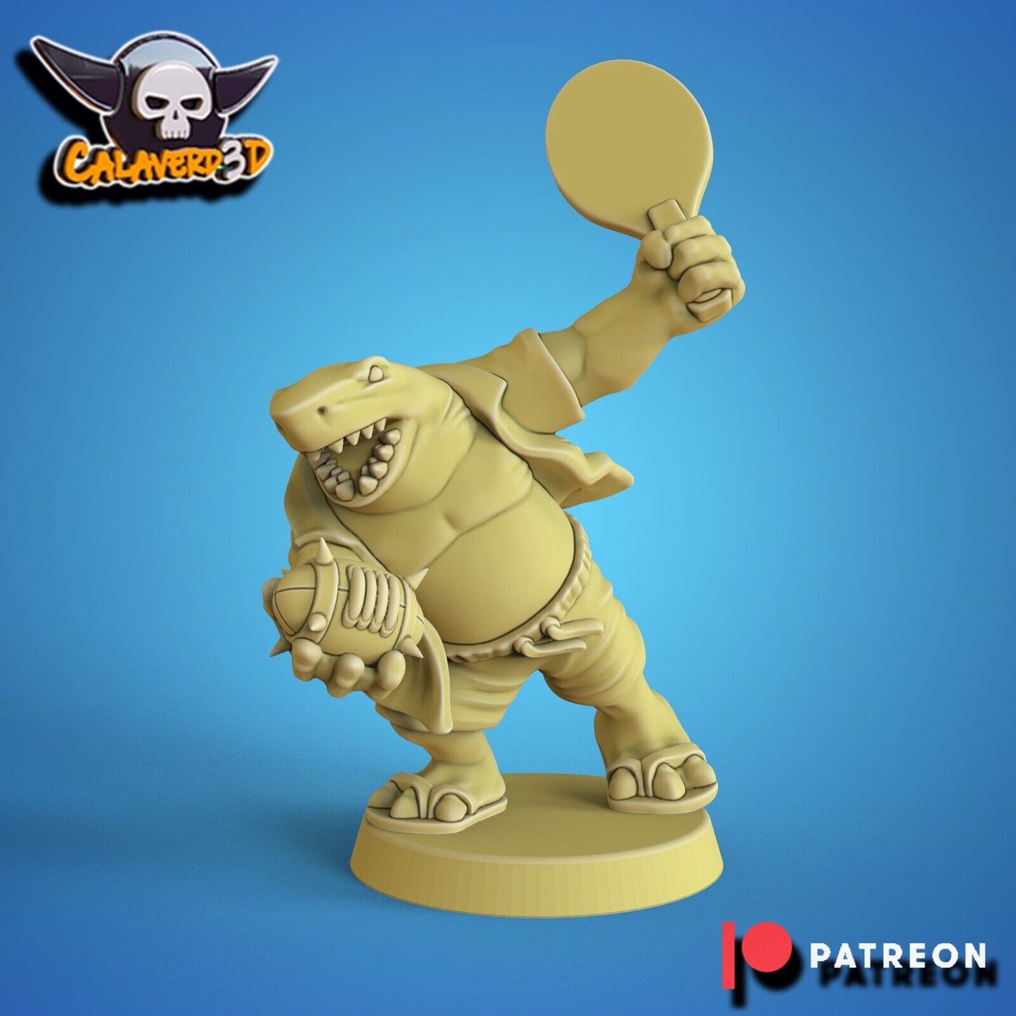 Lizardmen / black Orc Fantasy Football Team Summer Sharks Calaverd