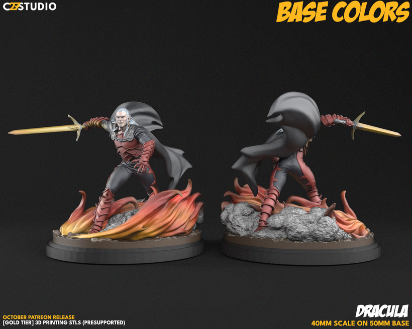 Dracula aka Fantastic Lord Proxy Superhero Crisis Protocol compatible C27 minis