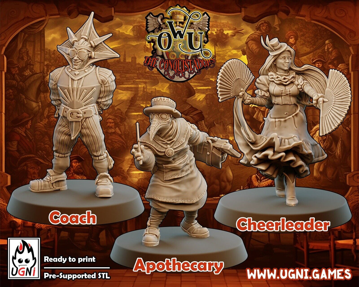 OWA Apothecary, Coach & Cheerleader - Support Staff Fantasy Football - UGNI
