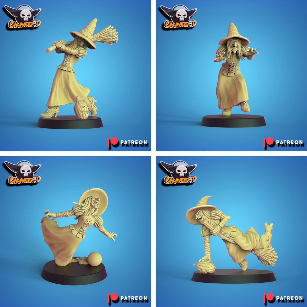 Halloween Witches Fantasy Football Team - Calaverd