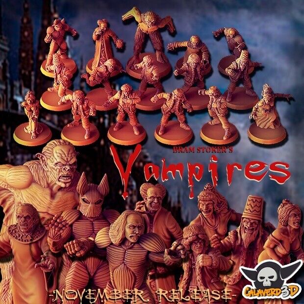 Bram stoker Inspired Vampire Fantasy Football Team - Calaverd
