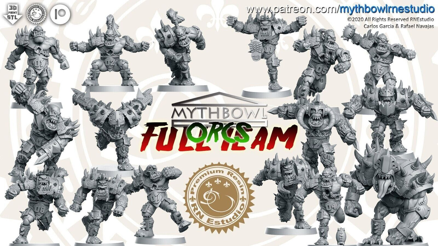 Orcs Fantasy Football Team - RN Estudio Mythbowl