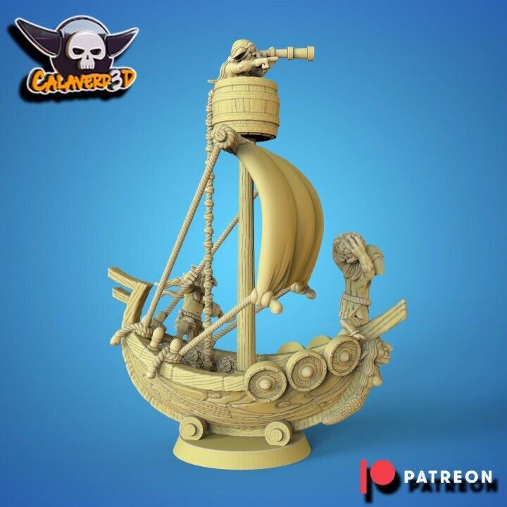 Pump Wagon Pirateship Fantasy Football - 3D Goblin / Snotling Calaverd
