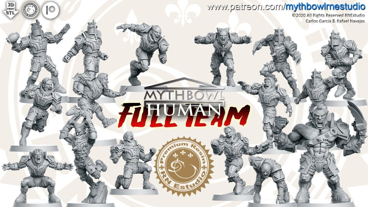 Human Fantasy Football Team - RN Estudio Mythbowl
