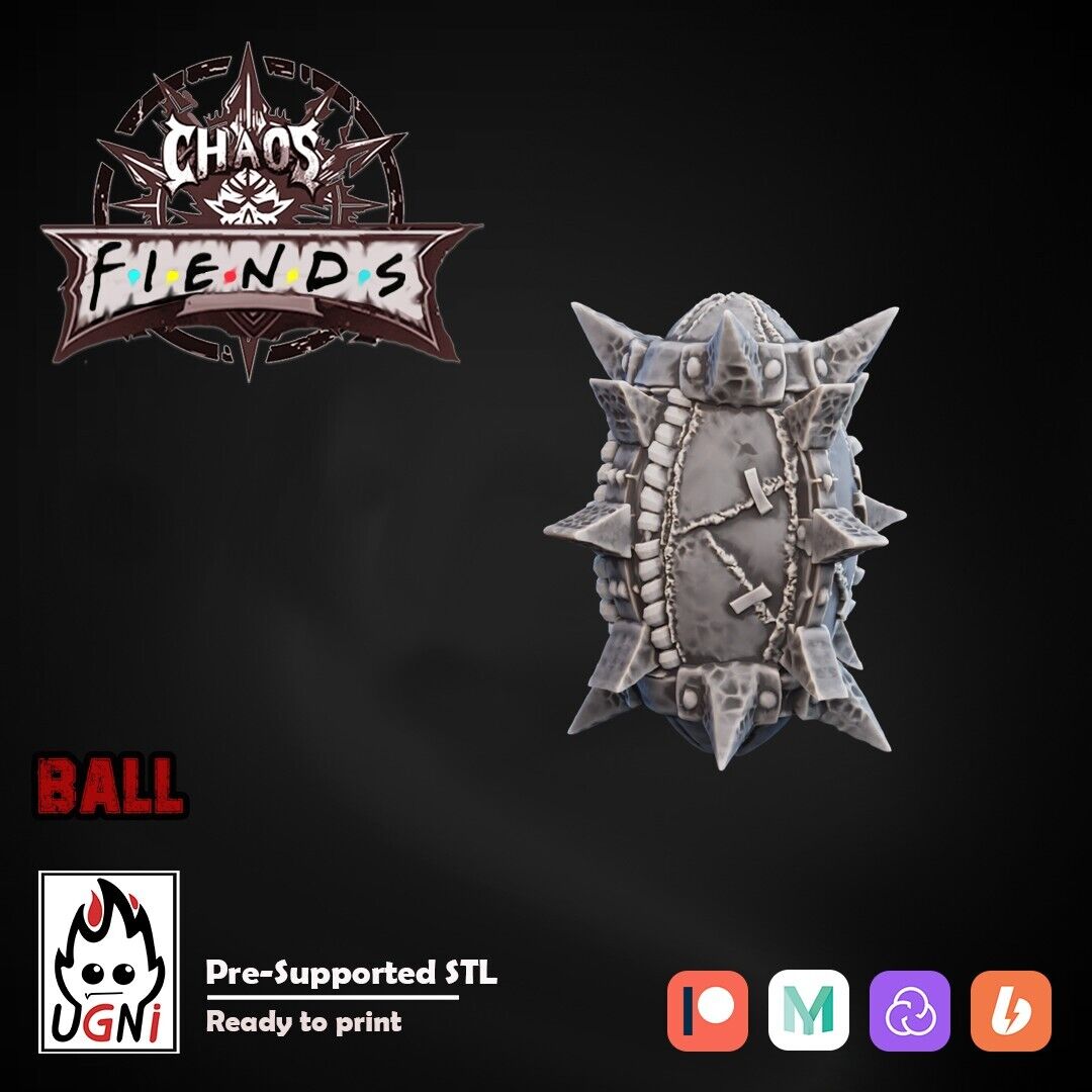 Chaos Coins (2), Balls (2) & Token set - Fantasy Football - UGNI