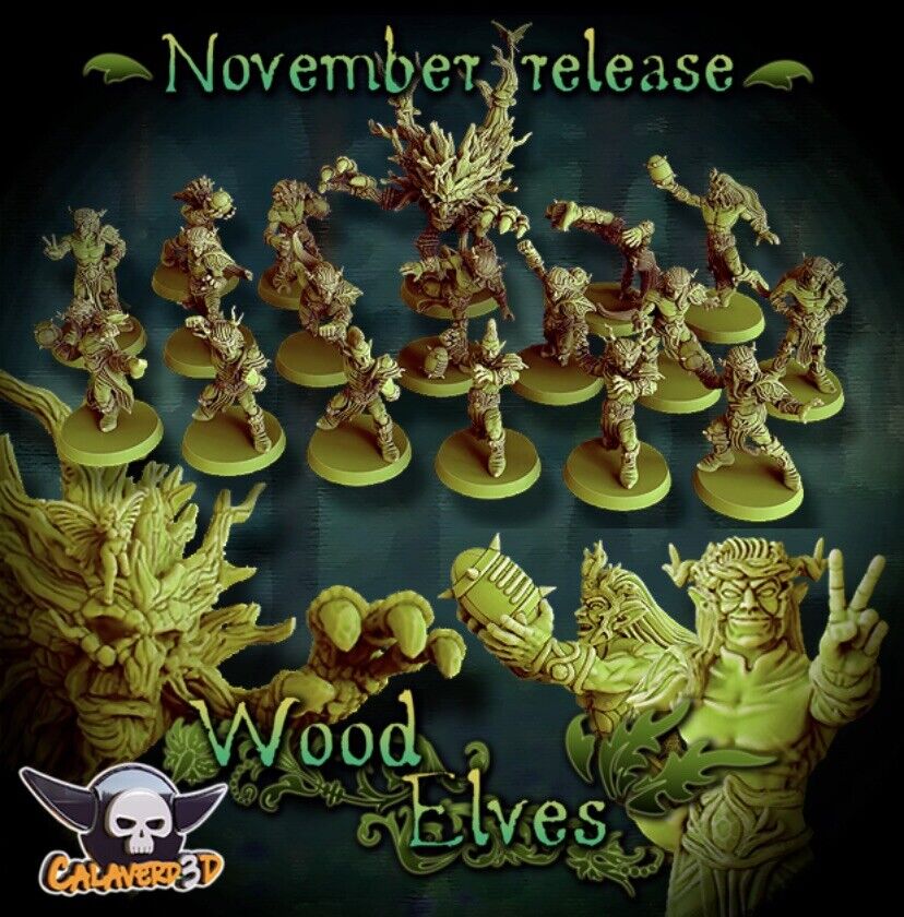 Wood Elf Fantasy Football Team - Calaverd