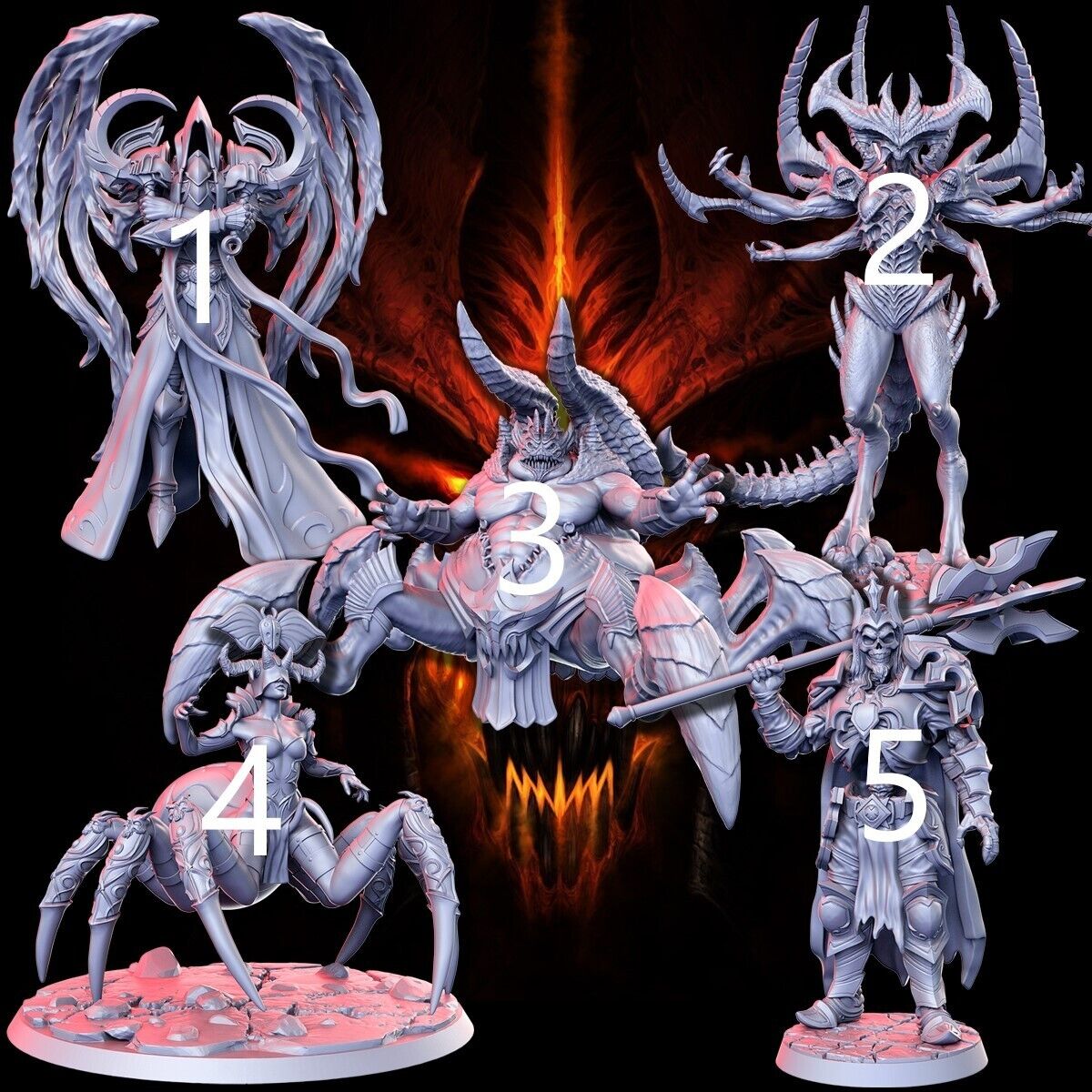 Daemons Collection - Dungeons and Dragons Fantasy RPG gaming RN Estudio