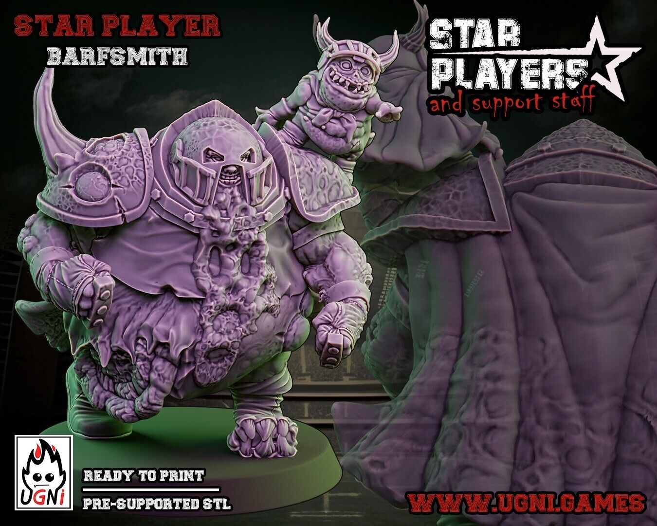 Barfsmith Fantasy Football star player Ugni