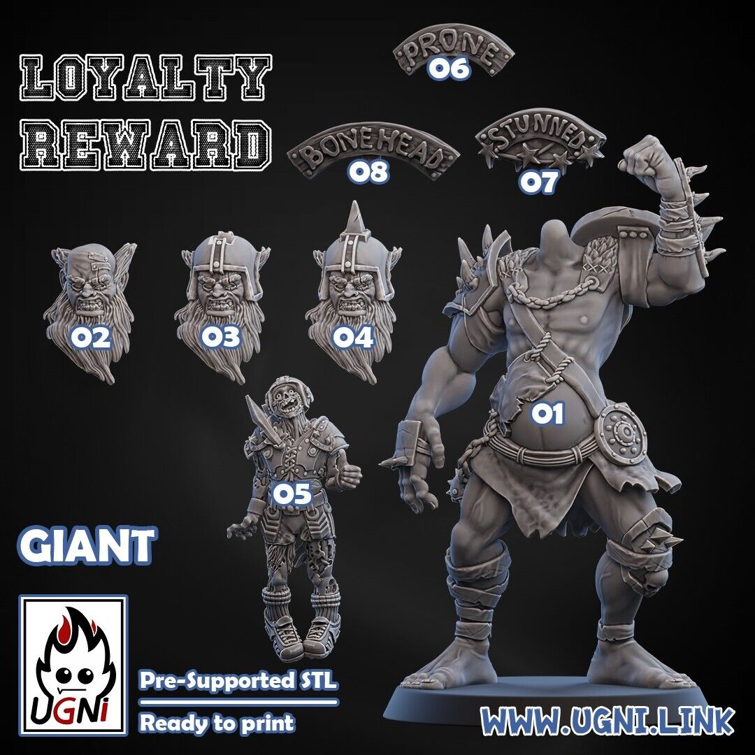 Giant Fantasy Football Player / Star UGNI