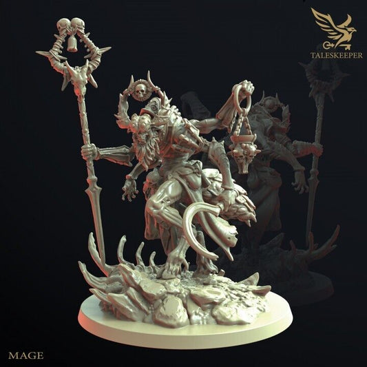 Beastman Mage proxy Grimdark , OPR , Sci-Fi, Fantasy wargames TalesKeeper