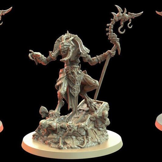 Beastman Warlock proxy Grimdark , OPR , Sci-Fi, Fantasy wargames TalesKeeper