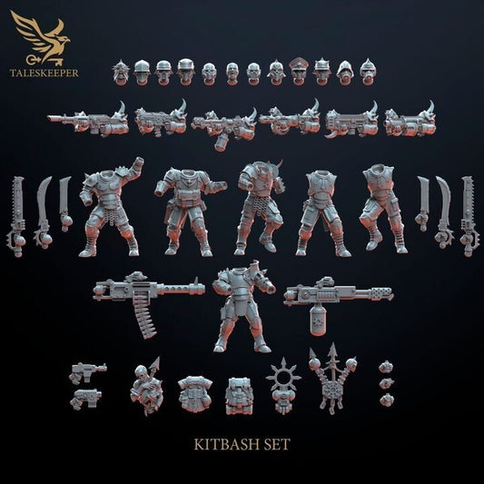 BLOOD LEGION TROOPS V2 proxy Grimdark , OPR , Sci-Fi, Fantasy wargame TalesKeeper