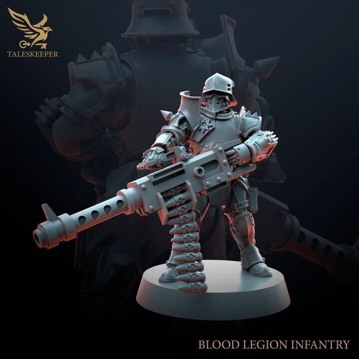 BLOOD LEGION TROOPS V2 proxy Grimdark , OPR , Sci-Fi, Fantasy wargame TalesKeeper