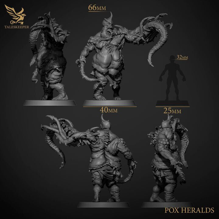 Pox Heralds proxy Grimdark , OPR , Sci-Fi, Fantasy wargame TalesKeeper