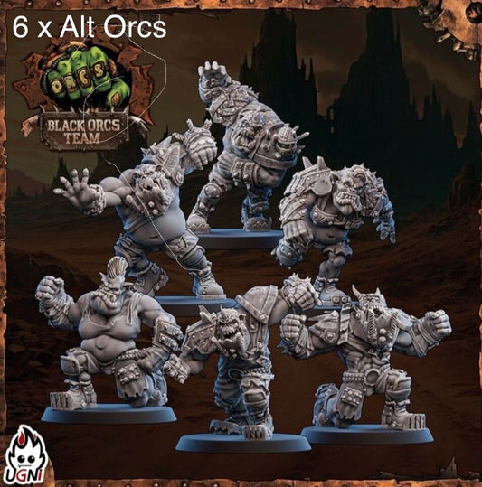 Black Orc Team Mad Max style Fantasy football team UGNI