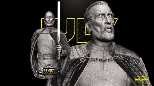 Count Dooku Star Wars themed 3D Bust Sculpture by SW3D