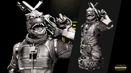 Bossk Star Wars themed 3D Bust Sculpture by SW3D