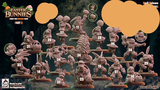 Human / Frogs Proxy team - The Easter Bunnies Fantasy football team Ugni