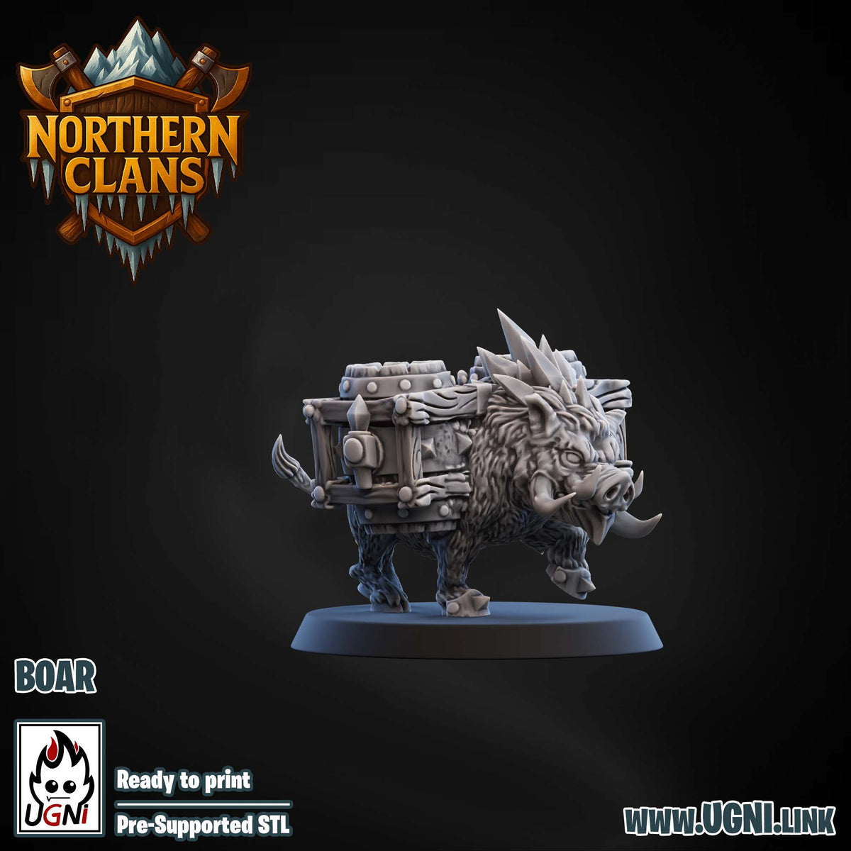 Norse Yeti / Beer Pigs Fantasy Football Big Guy/Star Players Northern Clan UGNI