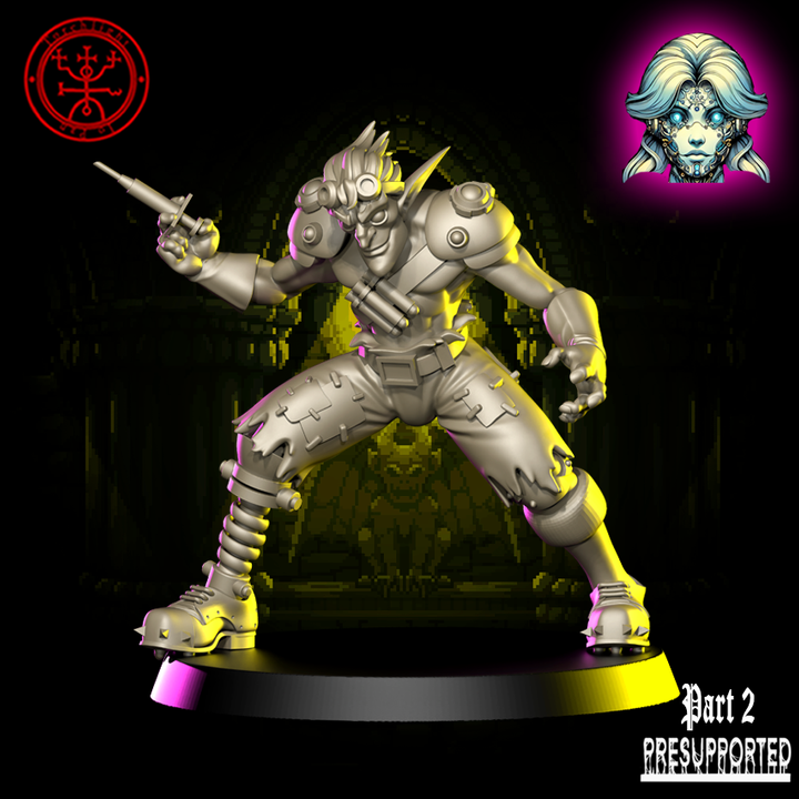 Elven Cyberpunk team themed Fantasy Football Team THE ZONERUNNERS TLM