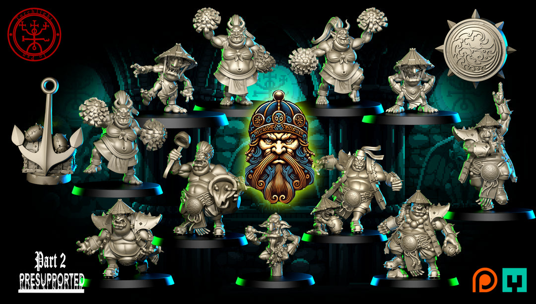 Pirate Ogre Fantasy Football Team Torchlight TLM - The Tengu Terrors