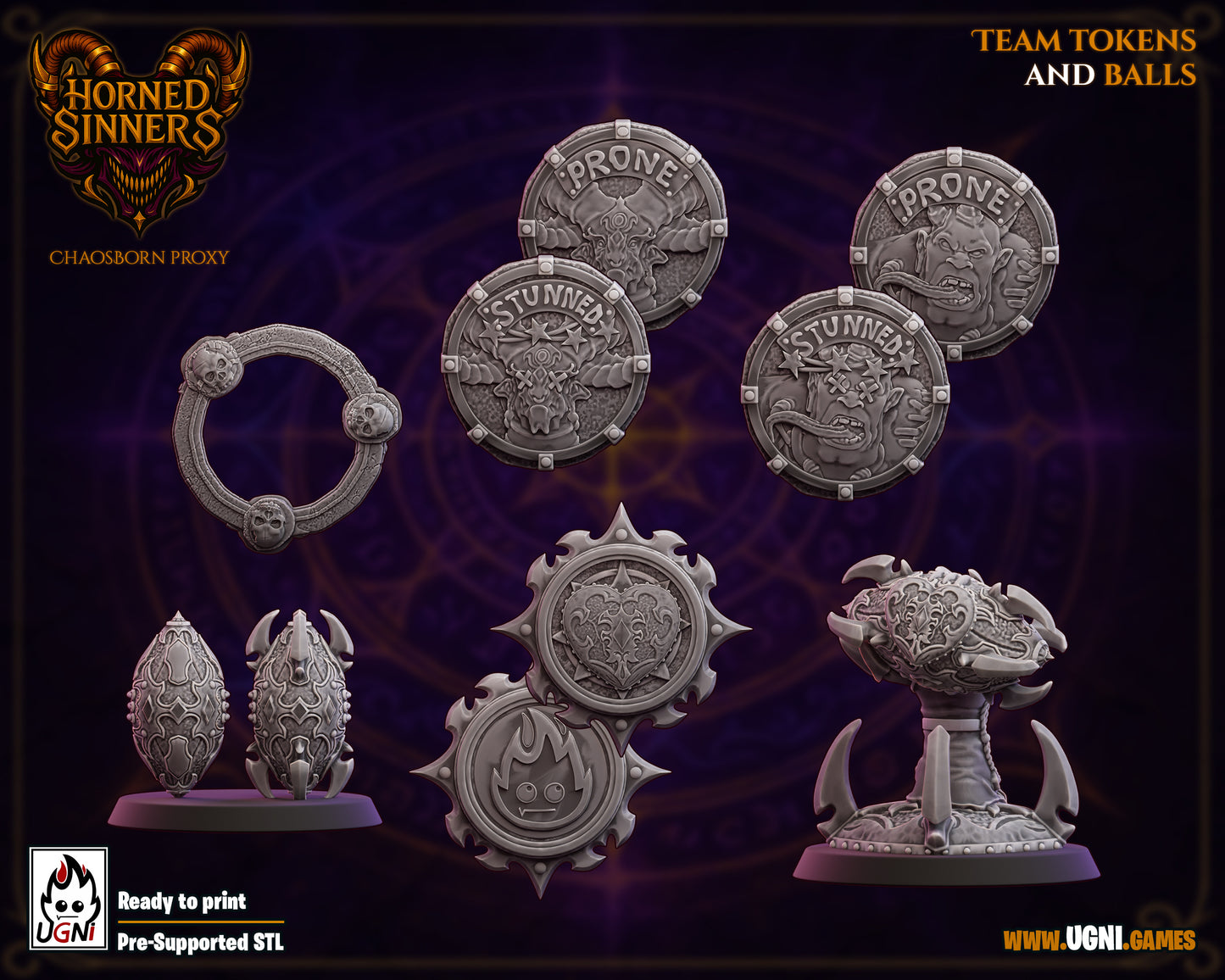 Chaos Chosen Fantasy Football Team Ugni - Horned Sinners