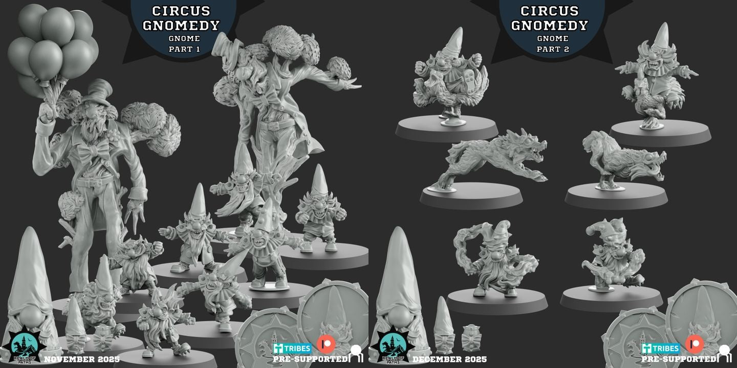 Gnome 'Circus Gnomedy' Fantasy Football Team - Realm Of Paths