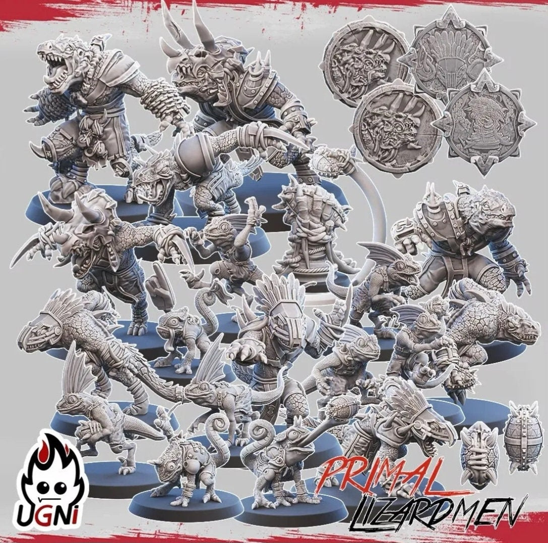 Lizardmen Fantasy Football Team - Primal Lizardmen UGNI