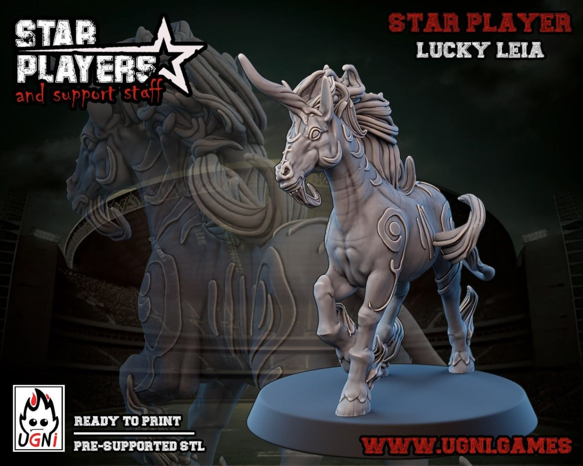 Lucky Leia Fantasy Football star player UGNI