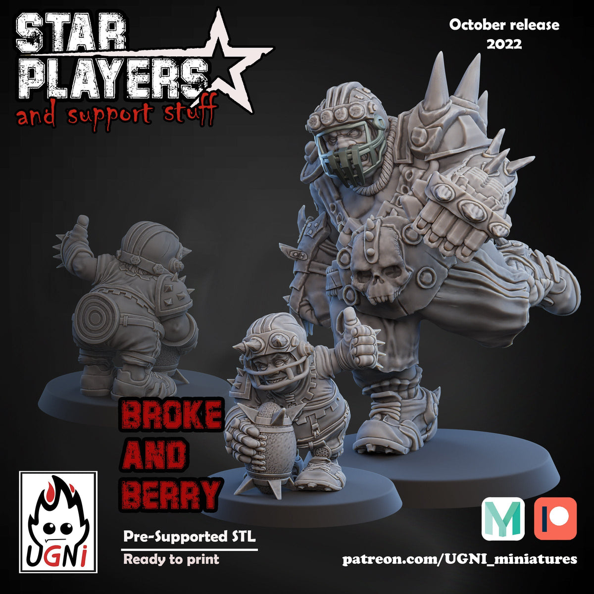Broke & Berry Fantasy Football Star Player UGNI