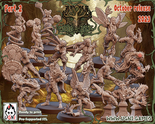 Woodelf Fantasy Football Team - Woodelves Tree Dryads UGNI