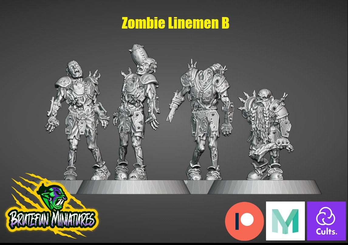 Necromantic Horror / Undead Fantasy Football Complete Team - Necromancer Brutefun