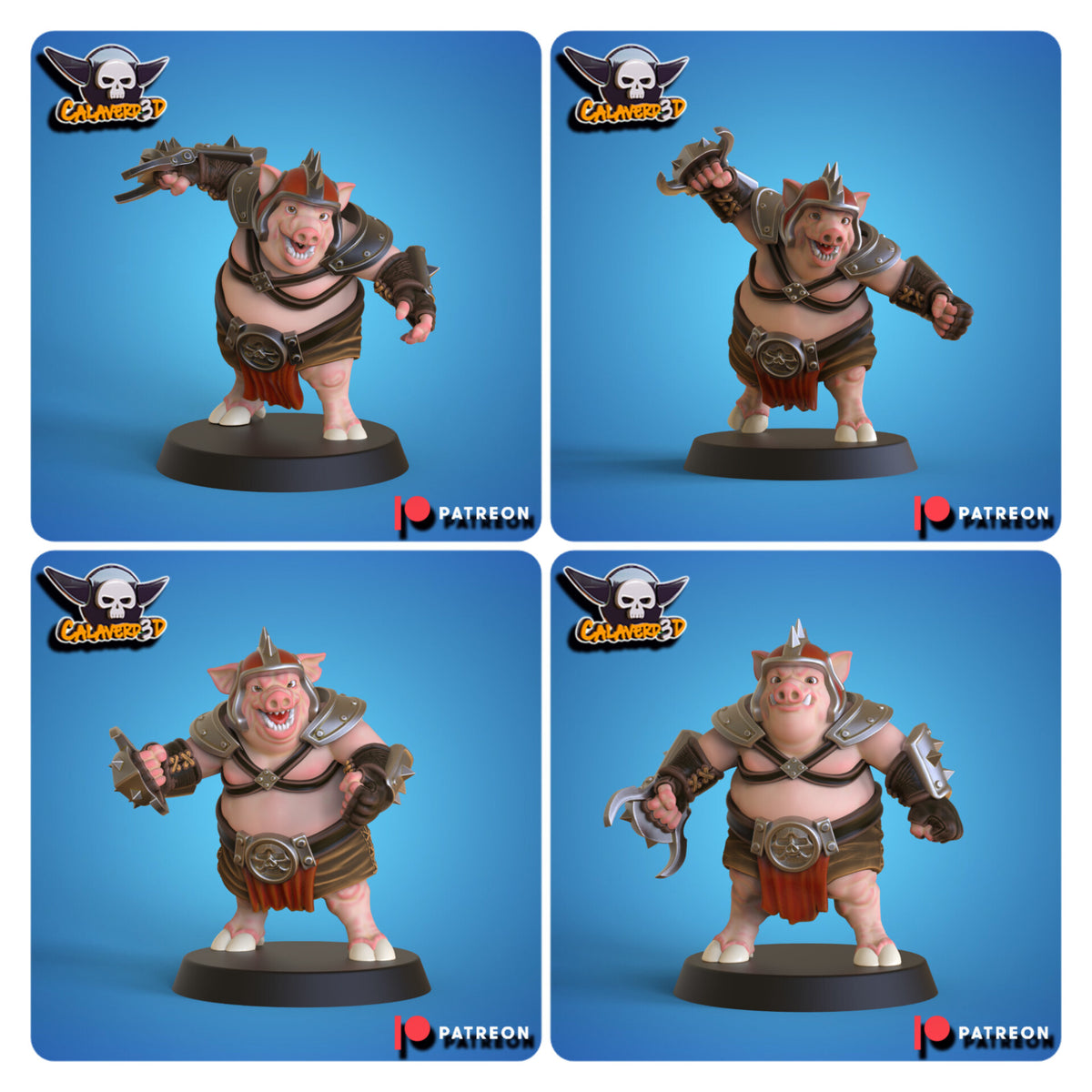 Ork proxy Pig (Porko) Fantasy Football Team - Calaverd