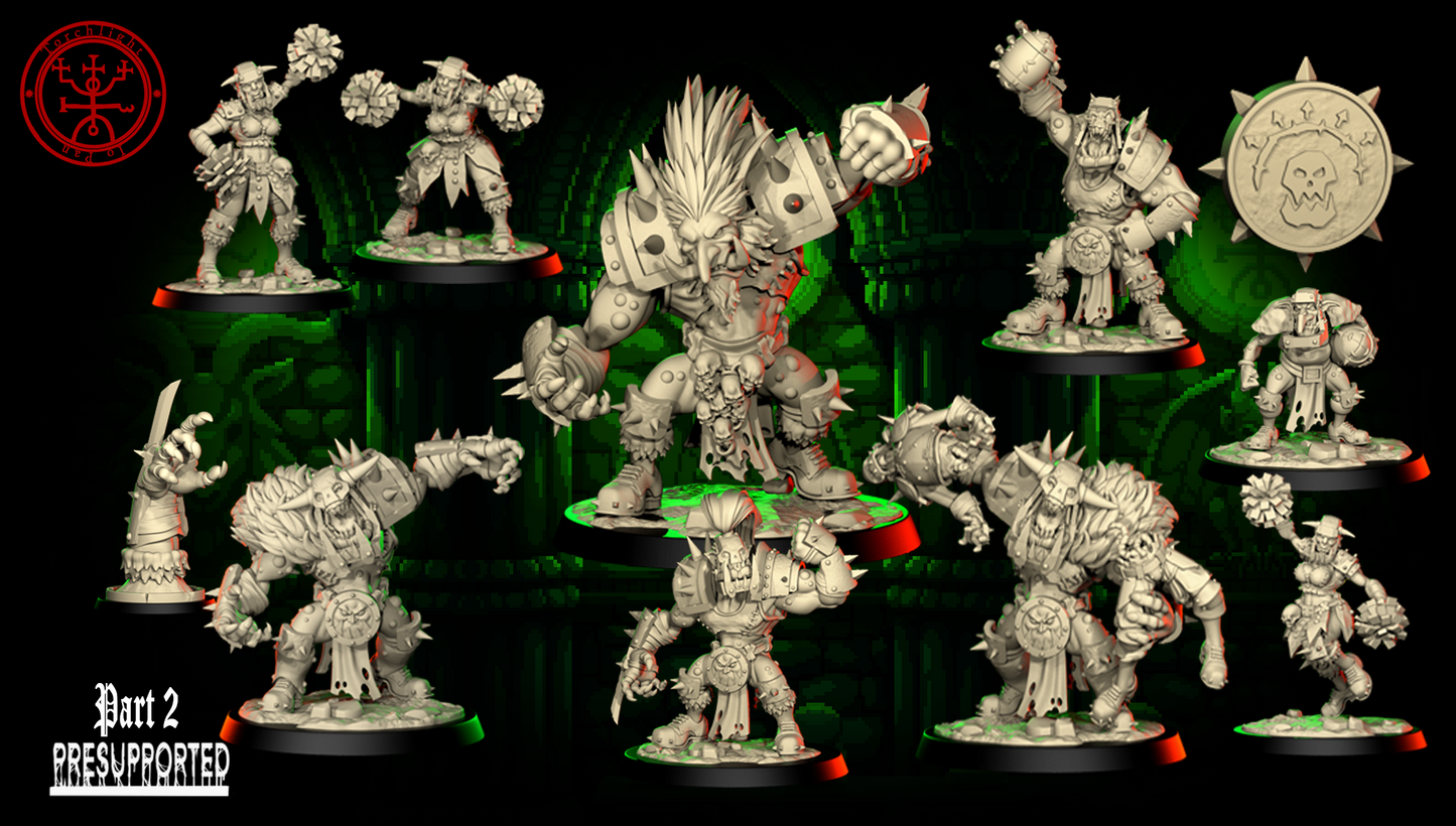 Orc 'The Green Flash" Fantasy Football Team Torchlight TLM