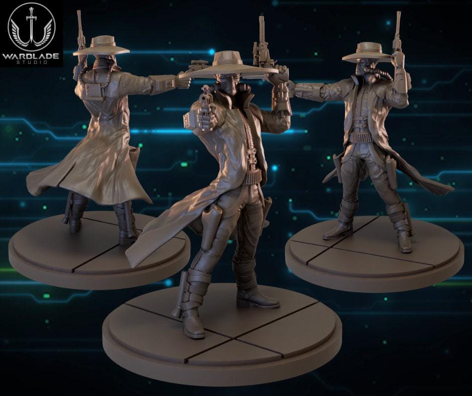Cad bane bounty hunter - star wars legion / shatterpoint compatible - warblade