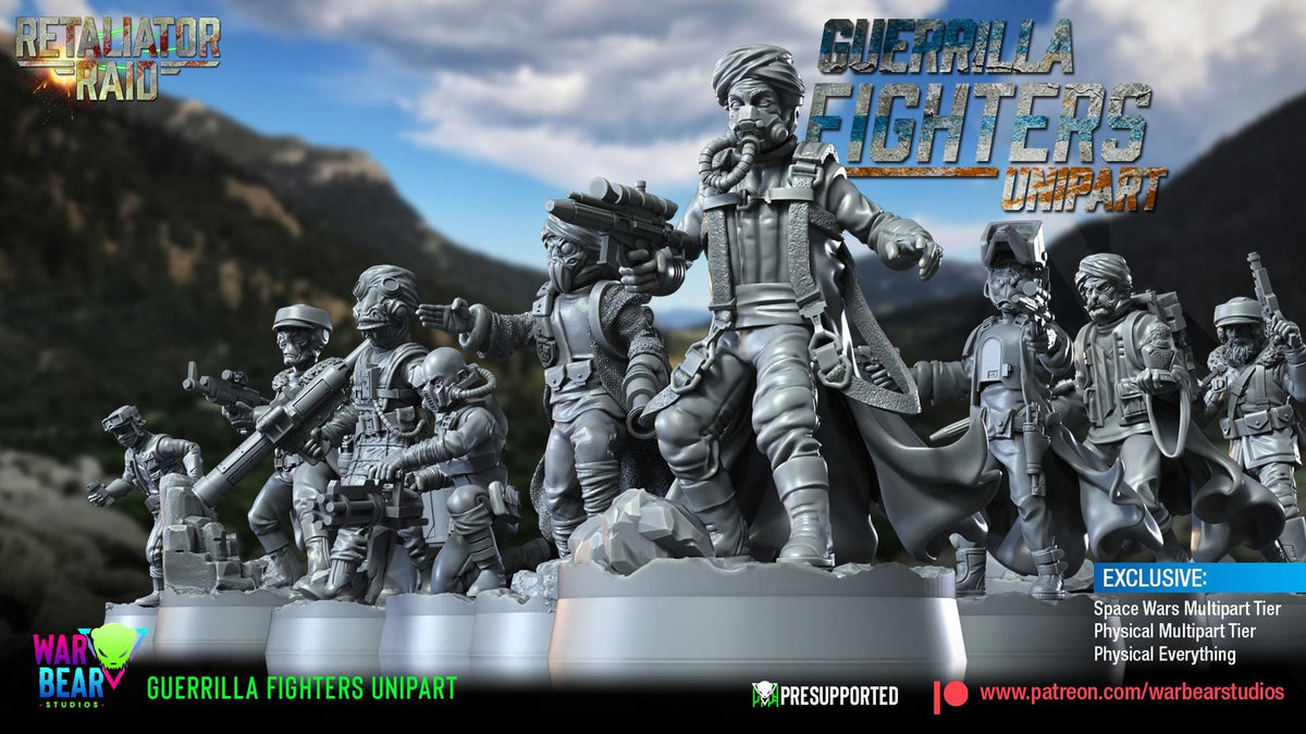 9 x rebel guerrilla fighters proxy star wars legion shatterpoint compatible warbear