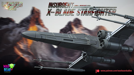 Insurgent x-blade (x-wing proxy) star wars rpg legion shatterpoint compatible - war bear