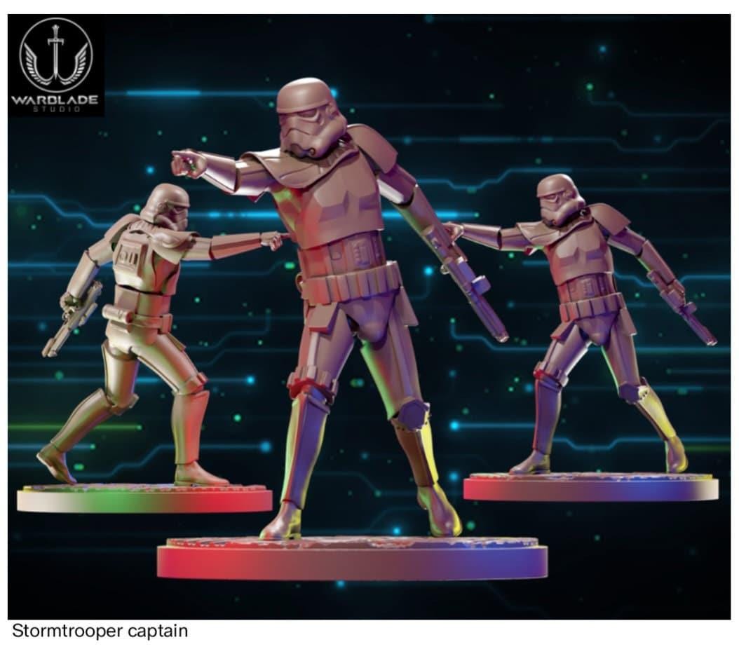 Stormtrooper captain star wars legion shatterpoint compatible warblade apr24