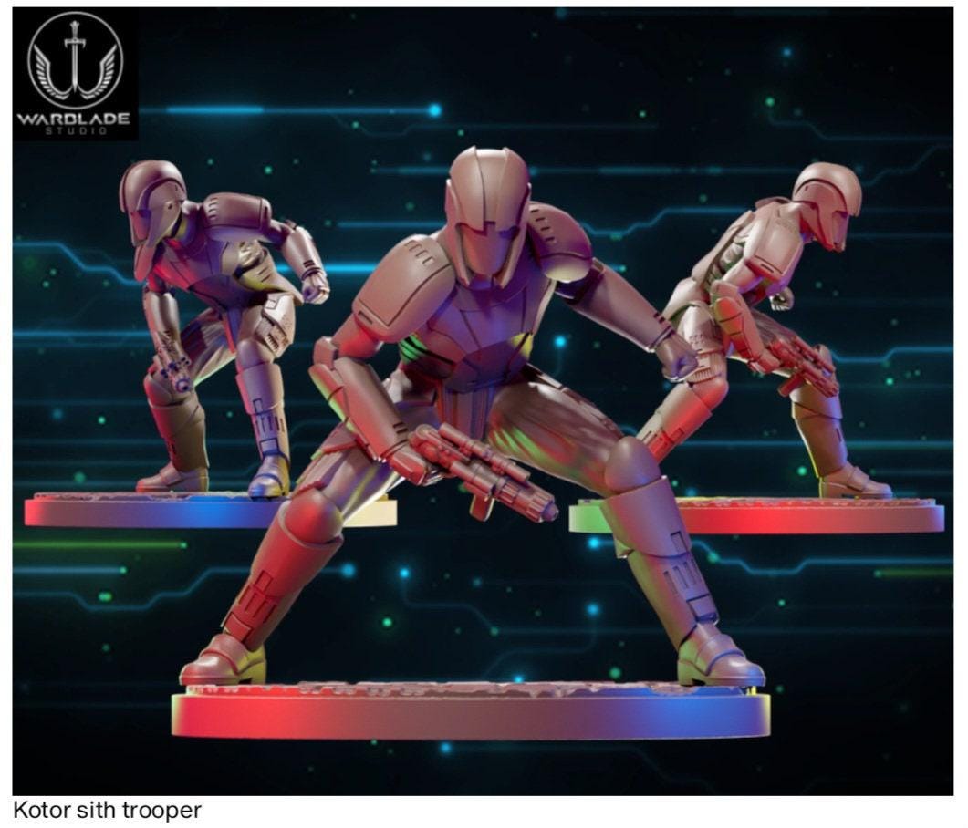 Kotor sith trooper 1 star wars legion shatterpoint compatible warblade apr24