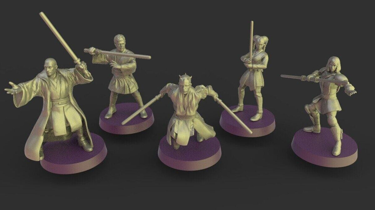 5 x jedi / lightsaber proxy - star wars legion shatterpoint compatible warblade