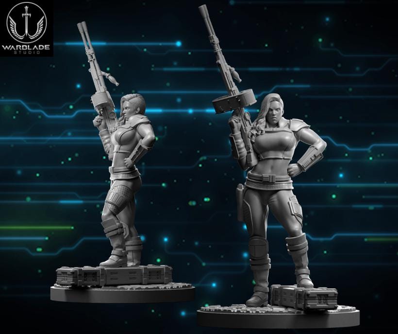 Cara dune proxy - star wars rpg legion shatterpoint compatible warblade