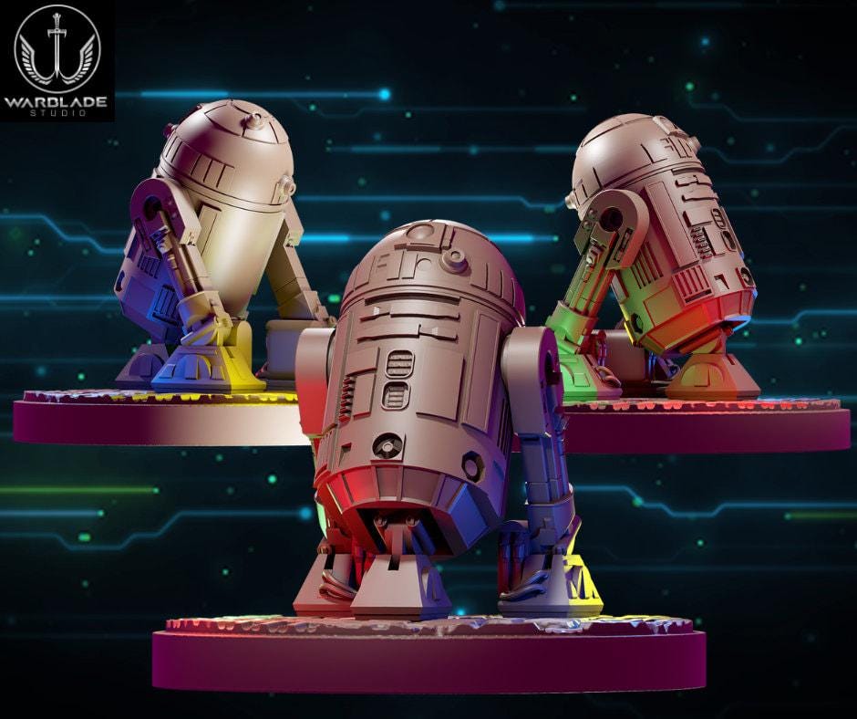 R2d2 proxy - star wars legion / shatterpoint compatible - warblade studio