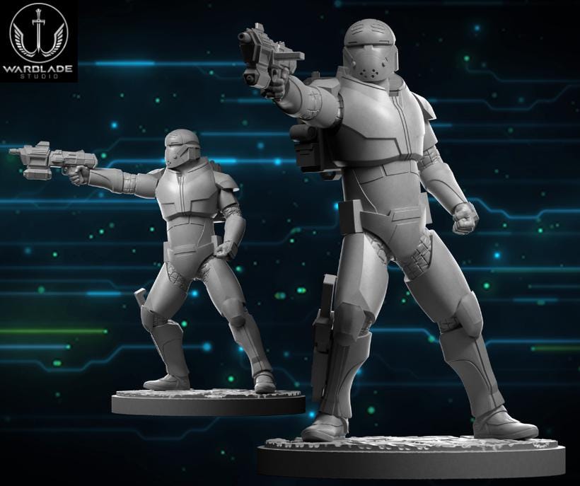 Wrecker proxy - star wars rpg legion shatterpoint compatible warblade